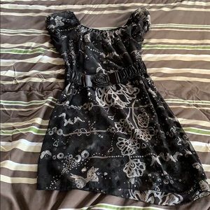 flare-off shoulder dress